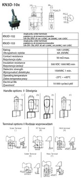3-позиционный однонаправленный переключатель ВКЛ-ВЫКЛ-ВКЛ SPDT 3P