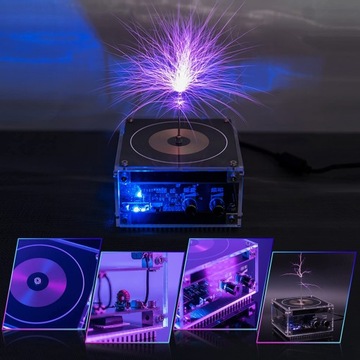 Bluetooth Tesla Coil Music Głośnik Plazmowy Touchable Naukowe Eksperymenty