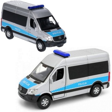MERCEDES BENZ SPRINTER MODEL WELLY 1:34 POLICJA