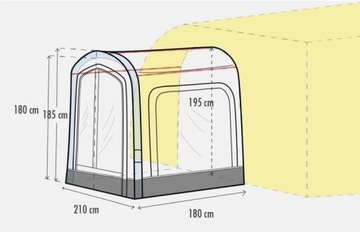 Расширение бокового тента для надувного тамбура Eris Premium Westfield