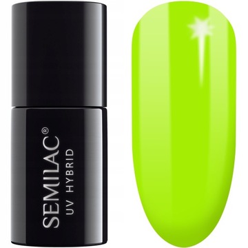 564 SEMILAC LAKIER HYBRYDOWY NEON LIME 7ML