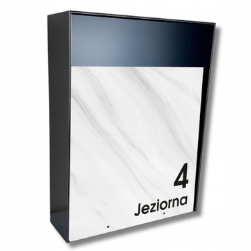 SKRZYNKA NA LISTY Z ADRESEM POCZTOWA Z NUMEREM DOMU DUŻA Cubox v3 - WZORY