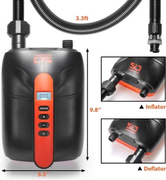 Двухступенчатый портативный воздушный насос 20PSI