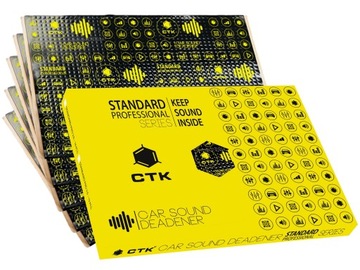 MATA BUTYLOWA Tłumiąca ALUBUTYL 2mm 16szt. 3m2 - CTK Professional 2.0 BOX