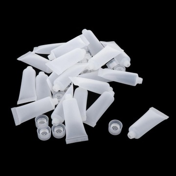 20 пустых флаконов с сжимаемыми трубками для лосьона «сделай сам», 10 мл