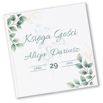 KSIĘGA GOŚCI ALBUM WESELE ŚLUB ZIELONE Z2