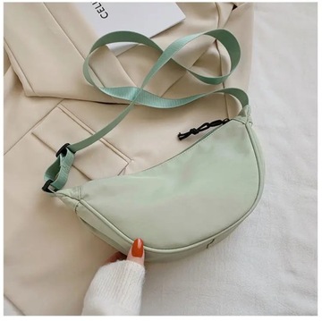 Women Shoulder Bags Solid Color Nylon Dumpling Mes