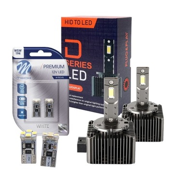 Модернизация светодиодов D1S Plug&Play 2 шт. 6000K + LB329W