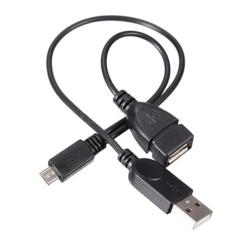 Adapter kabla Micro USB męski na żeński/męski kabel OTG dla Galaxy