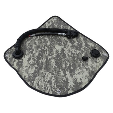 BCD do nurkowania, skrzydło, pęcherz, boja do nurkowania swobodnego, montowana z boku, nylonowa, pompowana, zielona