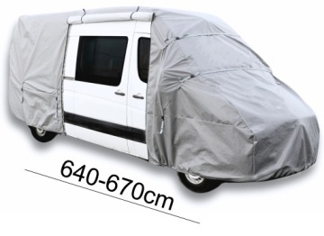 Чехол для автофургона BUS 640–670 см, 4-слойный + 5 ремней
