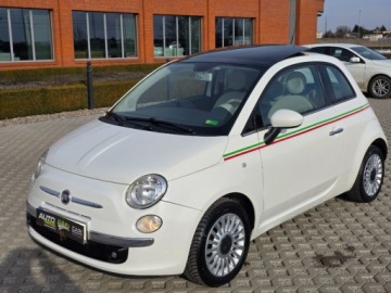 Fiat 500 II Seria 1 1.2 69KM 2011 Fiat 500 1.2 69Ps Panorama POLSKORY Alu Bialy Gwarancja 1.2 Benzyna, zdjęcie 23