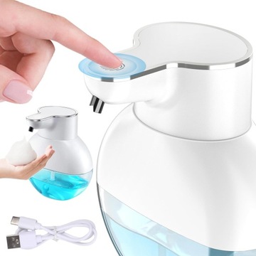 Dozownik Mydła W Pianie 400ml Łazienkowy Automat Bezdotykowy IR USB-C IPX5