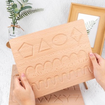 ДЕРЕВЯННАЯ ДОСКА ПРАКТИКА ПИСАНИЯ 23X29СМ