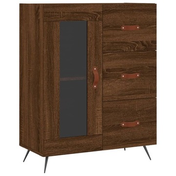 Witryna stojąca VidaXL odcienie brązu 34 x 69,5 x 90 cm