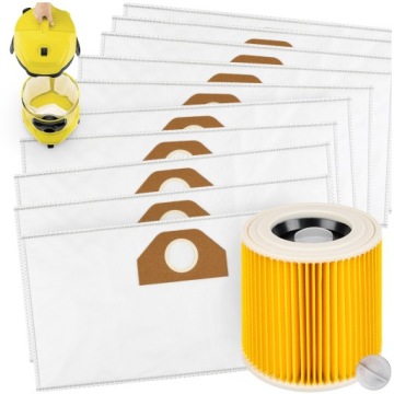 20 x Sáčky Do Vysavače Karcher WD3 WD2 SE4001 Plus Kwd V-17 V-15 V12 Filtr
