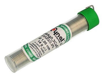 Cyna 14g 1,0mm Sn99 Ag0,3 Cu0,7 bezołowiowa