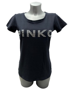 BLUZKA T-SHIRT PINKO ACQUALAGNA r M GRANATOWY