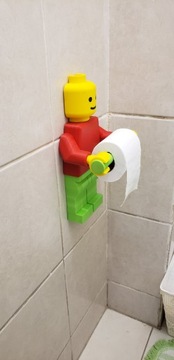 Держатель для туалетной бумаги LEGO MAN + волосы + шлем