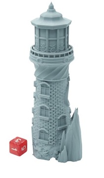 Фонарь - крошечная башня для игры в кости. Маяк Конец Судьбы. Маленькие башни. Башня для игры в кости.