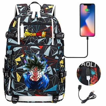 DUŻY NOWE PLECAK DRAGON BALL WODOODPORNY WZORY