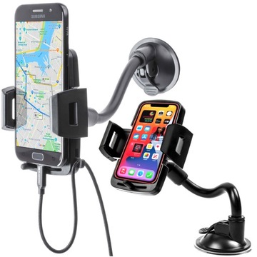 UNIWERSALNY UCHWYT NA TELEFON DO SAMOCHODU AUTA STABILNY MOCNO TRZYMA SOLID