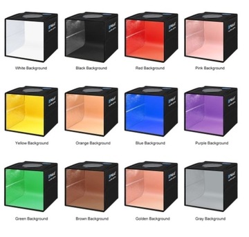 PULUZ БЕСТЕННАЯ ТЕНТА для фотографий товара LED 25x25 25см + Фоны 10Вт