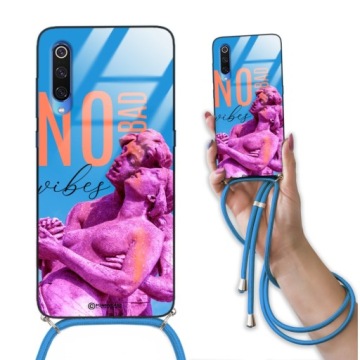 Pouzdro Pro Xiaomi Mi 9 Crossglam Modrá Šňůra Moderní Elegantní Vzory