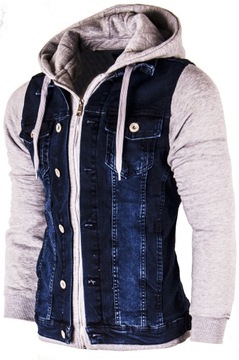 XXL - BLUZA/KURTKA JEANSOWA MĘSKA 801-3 MATT