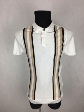 River Island dzianinowe retro polo XS *PW381*