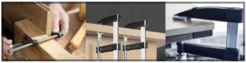ŚCISK STOLARSKI ZACISK 600x120mm ZACISK TYPU F ŚRUBOWY