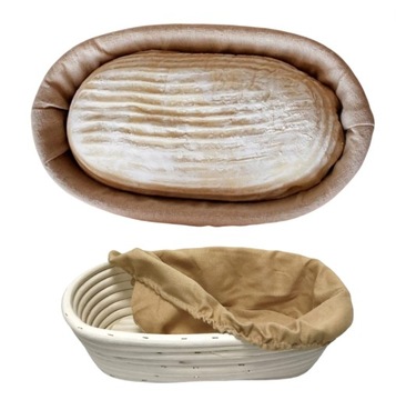 Ratanowy koszyk do garowania chleba 28 cm owal MPL