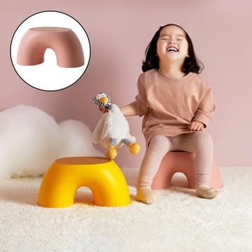 Детский табурет, табуретки для учебы в детском саду, легкие подставки для ног розового цвета