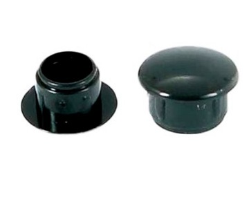 12 mm -CZARNA -ZAŚLEPKA OTWORU TECHNOLOGICZNEGO plastikowa - 100 sztuk