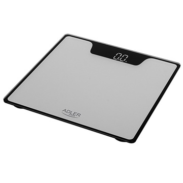 Elektroniczna Waga Łazienkowa Szklana Antypoślizgowa LED do 180kg Adler