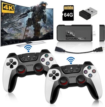 KONSOLA RETRO GRA TELEWIZYJNA BEZPRZEWODOWA HDMI +2PADY TV +30000 GIER