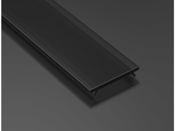 CZARNY KLOSZ DO PROFILI LED 3M A B C D G H Y Z X W MONO IPA12 APA12 - PMMA