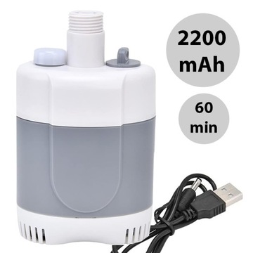 Электрический ТУРИСТИЧЕСКИЙ КЕМПИНГ Душевой аккумуляторный насос с аккумулятором