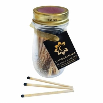Zapałki w słoiku Candlemania Długie 80 sztuk