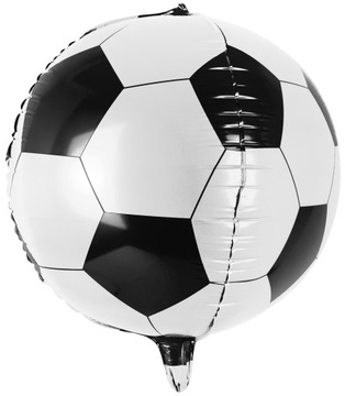 Balon foliowy piłka nożna football czarno biała 40cm urodziny kibica euro
