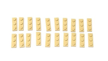 187b. Lego Płytka 3623 plate płytka 1x3 Tan 20szt