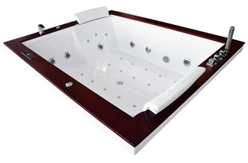 WANNA Z HYDROMASAŻEM PROSTOKĄTNA AKRYLOWA - DWUOSOBOWA 180X150 MAZUR