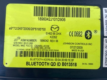 MAZDA CX 7 FACELIFT 2.2 DIESEL ŘÍZENÍ BLUETOOTH