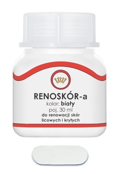 RENOSKÓR FARBA LAKIER DO SKÓRY BIAŁY