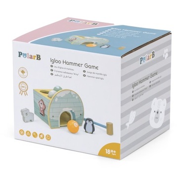 VIGA PolarB ДЕРЕВЯННЫЕ ИГЛУ-ПУНШИНЫ С МОЛОТОК-СОРТИРОВКОЙ ФИГУРКИ