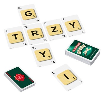 KULTOWA GRA SCRABBLE KARTY PIATNIK GRA SŁOWNA