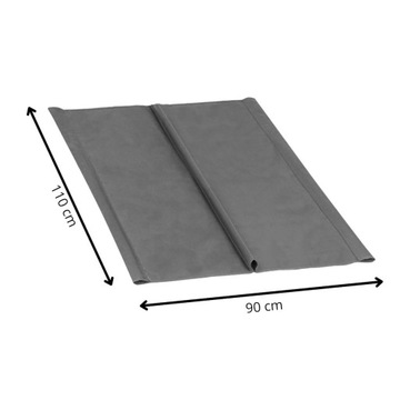 СИДЕНЬЕ ДЛЯ САДОВЫХ КАЧЕЛЕЙ 110х90см СЕРАЯ ТКАНЬ