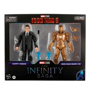 HASBRO Marvel Figurki Happy Hogan i Iron Man Mark