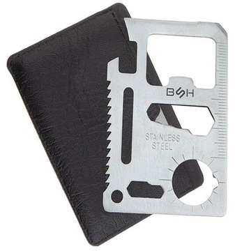 BSH - Multitool karta przeżycia SREBRNA MT-004