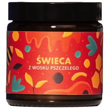 Świeca zapachowa z wosku pszczelego Mglife